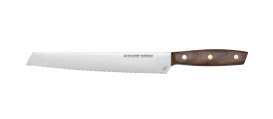 MIU Brotmesser 22 cm mit einem Griff aus Walnuss 