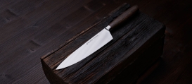 SIZE S SMOKED OAK Chef's knife 7" 