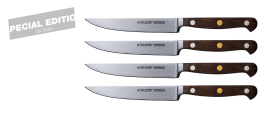 Special Edition "GLORIA LUX" Steakmesser Set 4-tlg Walnuss 