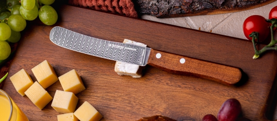 SIRIUS "Buckel" knife made of DSC-inox Damask steel 