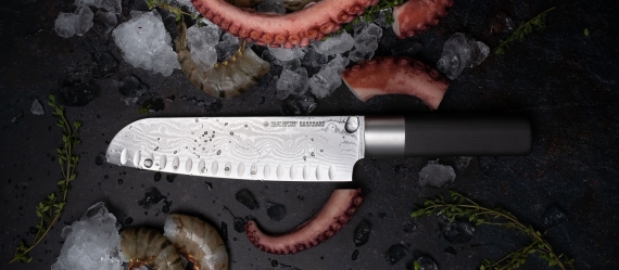 ABSOLUTE ML Santoku Knife 7,5" with hollow edge 