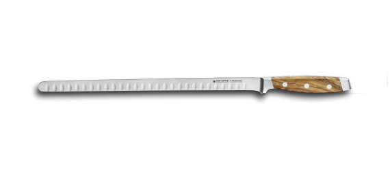 FIRST CLASS Wood Lachsmesser, 32cm mit Kulle 