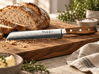 FIRST CLASS WOOD Bread knife, 8,5" 